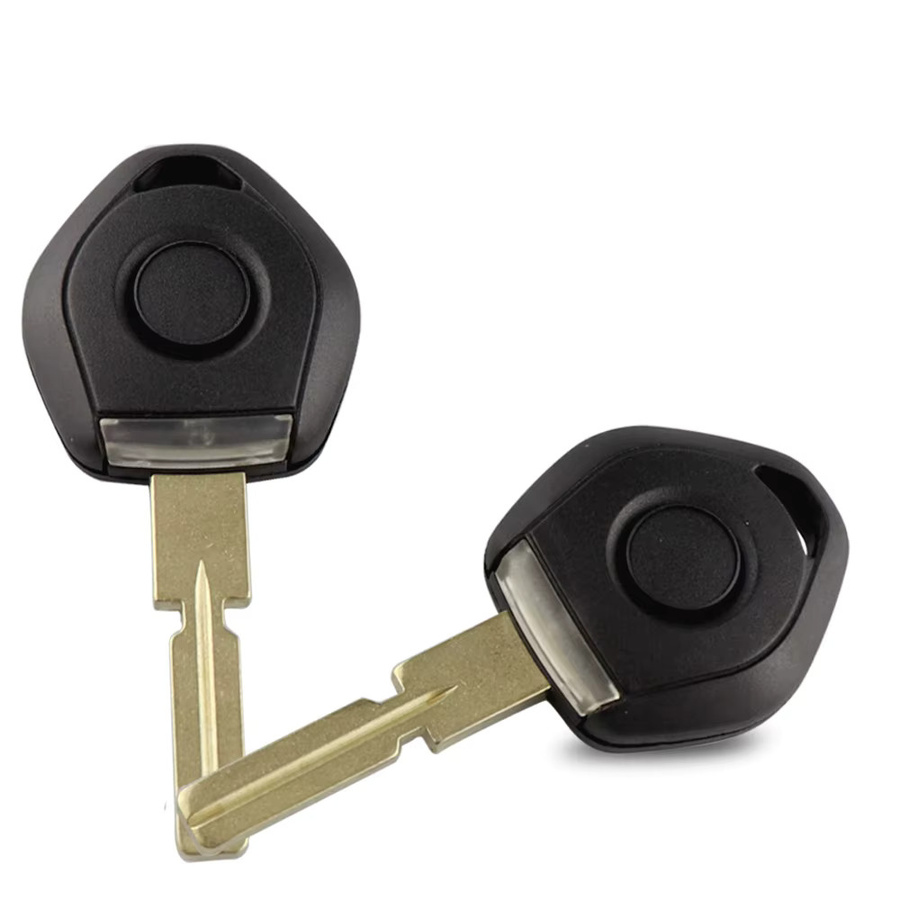 YIQIXIN Fernbedienung Auto Schlüssel Shell für BMW 3 5 7 Z3 E36 E34 E38 mit LED Licht und Transponder, Farbe: Schwarz - Bild 3