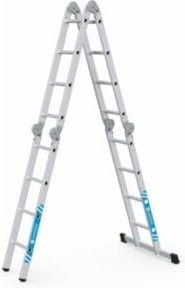 ZARGES Vielzweckleiter aus Aluminium in Silber mit 4 Sprossen STRECKE - Bild 1