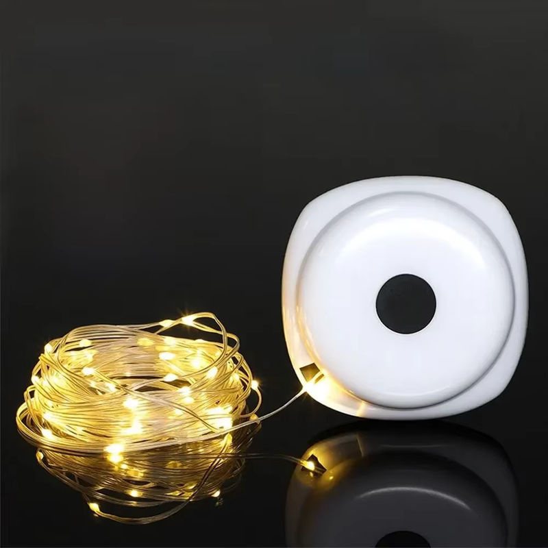 ESMARTER LED Campinglampe wiederaufladbar, 10 m Lichterkette in Schwarz mit warmweißem Licht, IPX4 wasserdicht für Outdoor, Garten und Zeltzimmer - Bild 7