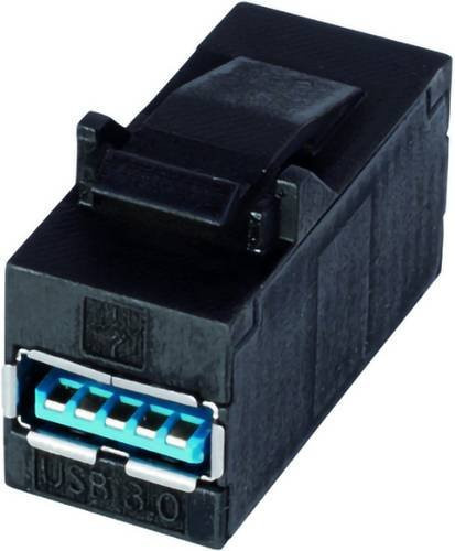 Telegärtner USB-A Kupplung in Schwarz - Bild 1