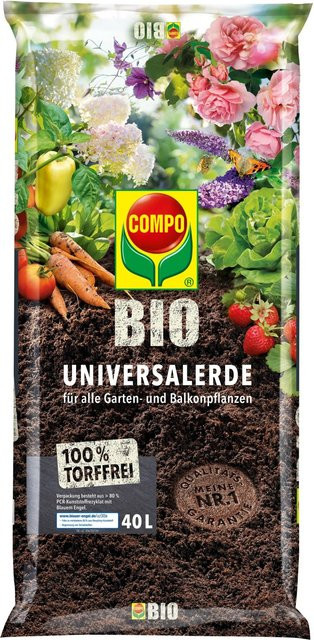 Compo Bio Universal-Erde torffrei mit organischen Inhaltsstoffen, 40 l - Bild 1