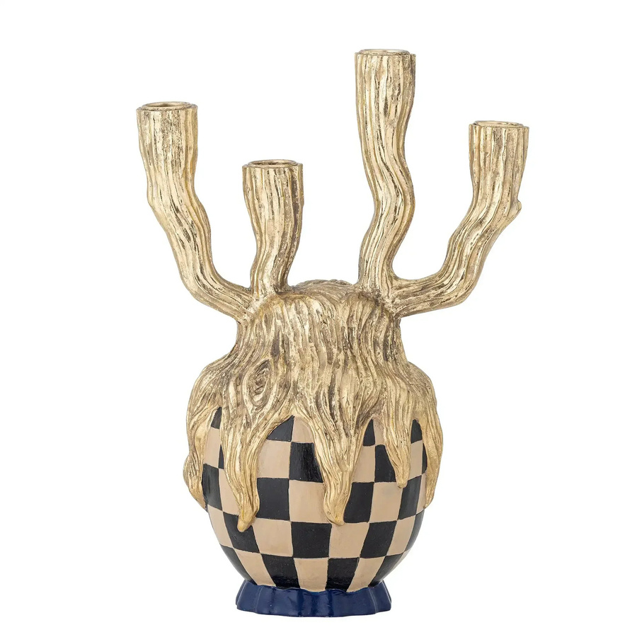 Bloomingville Kerzenhalter Medusa aus Polyresin in Gold - Bild 1