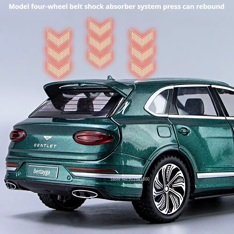 RMZ city Bentayga Continental Automodell, 1:24, mit Sound und Licht, Schwarz - Bild 3