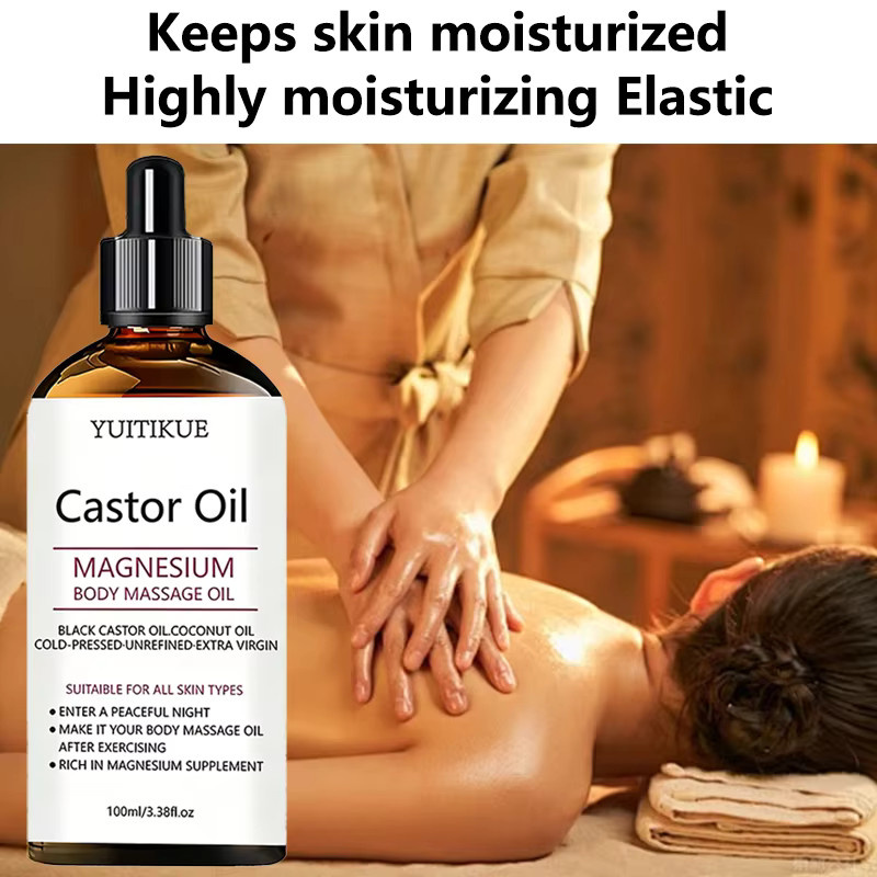 YUITIKUE Rizinusöl Magnesium Körpermassageöl, 100 ml - Bild 6