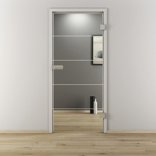 NOVADOORS Glasdrehtür NOVA 582, glänzend, transparent, Höhe: 197,2 cm, Breite: 95,9 cm, Tiefe: 38,05 cm - Bild 1