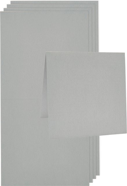 Rico Design Paper Poetry Luxury Karten Quadratisch in Graphite - Bild 1