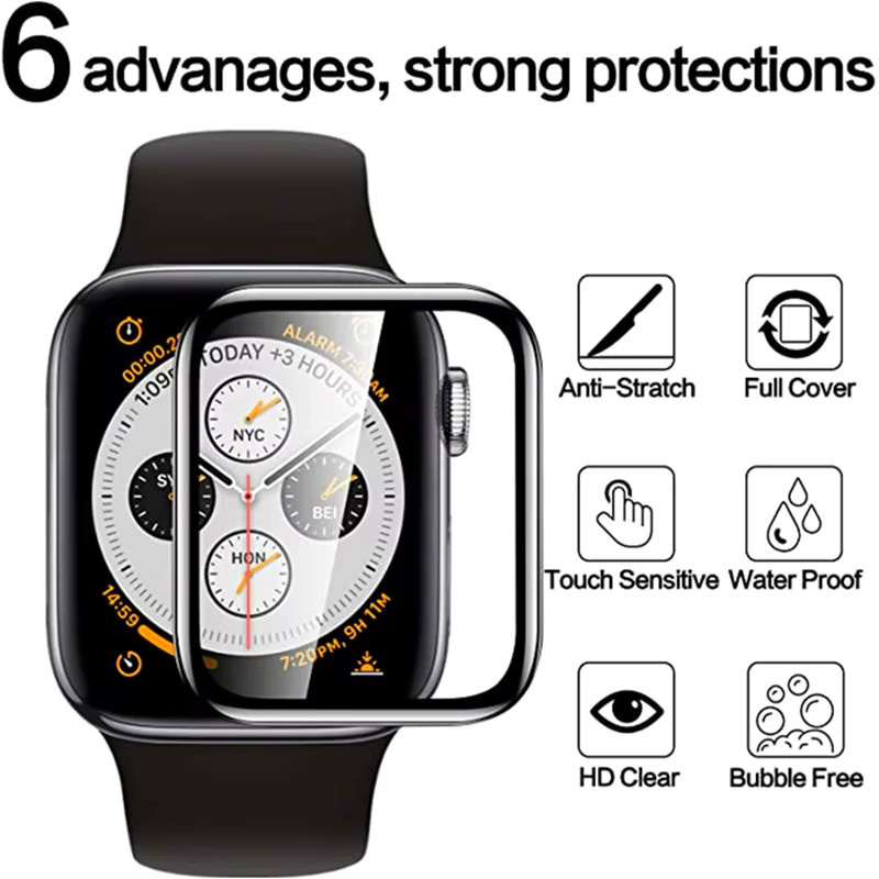 Displayschutzfolie Apple Watch, transparent, Unisex - Bild 4