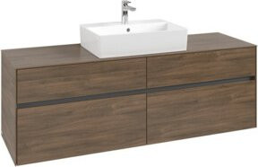 V&B Waschtischunterschrank Collaro in Arizona Oak mit mittiger Waschtischöffnung, B/T/H: 160 x 54,8 x 50 cm - Bild 1