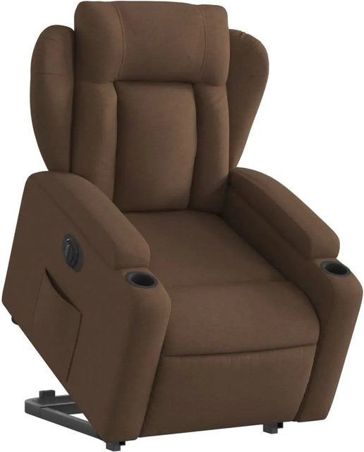 vidaXL Relaxsessel mit elektrischer Aufstehhilfe in Braun aus Stoff - Bild 1