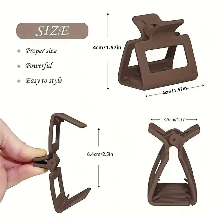 VIKAR Haar Klaue Clips, 4 Stück, 4 cm, matt, Damen - Bild 2