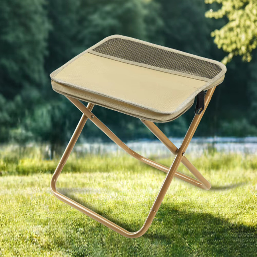 APWIKOGER Tragbarer Klapphocker für den Außenbereich in Beige - Bild 2