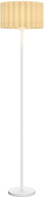 HOMCOM Stehlampe in Weiß aus Metall und Kunststoff im modernen Retro-Design, H x B x T: 153 x 35 x 35 cm - Bild 1