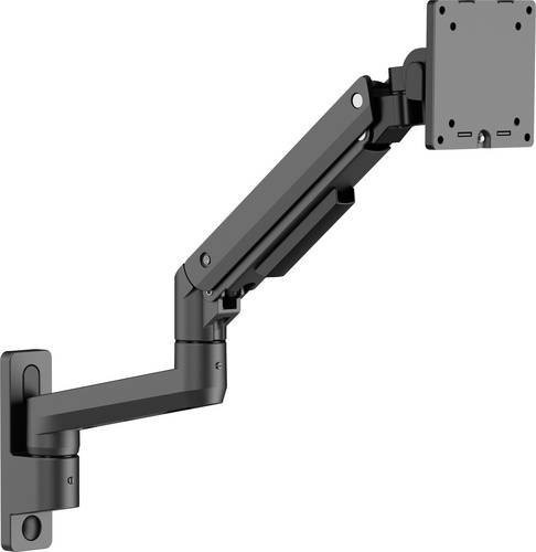 SpeaKa Professional SP-MM-991 Monitor-Wandhalterung für 1 Display, 43,2 cm bis 124,5 cm, Schwarz, höhenverstellbar und neigbar - Bild 1