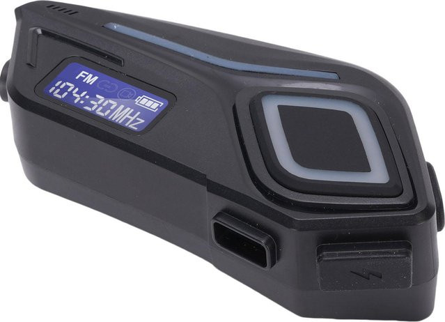 DIYelecs Bluetooth 5.4 Motorradhelm Lautsprecher IPX8 Regendicht Headset Schwarz - Bild 1