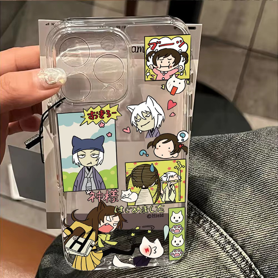 Klassische Comic Gir Handyhülle für Apple iPhone kompatibel mit iPhone 17 16 15 14 13 12 11 Pro Max und weiteren Modellen mit transparenter Rückseite - Bild 3