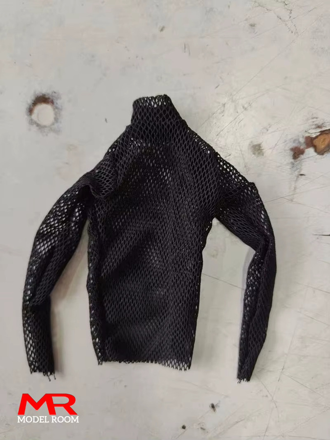 MAK Weibliche Mesh T-shirt Fishnet Top Anzug, Zubehör, Schwarz - Bild 3