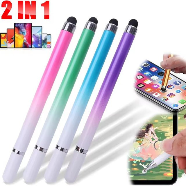 4er Pack Kapazitiver Stylus Stift für Touchscreens, Tablet und Smartphone, kompatibel mit iPad, iPhone, Samsung und Android, Farbe: Schwarz - Bild 1