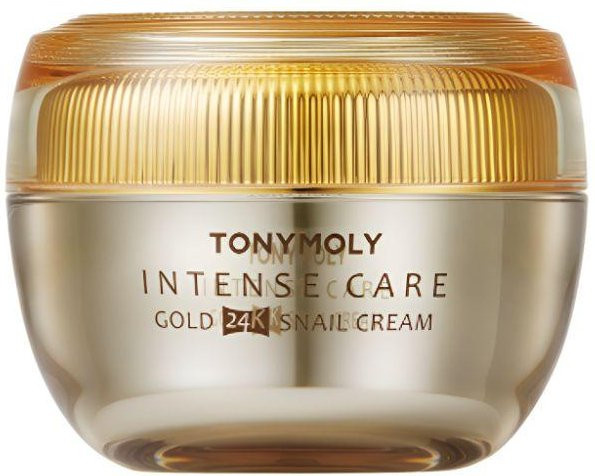 TONYMOLY Intense Care Gold 24K Creme, 45 ml, mit Schneckenschleim und Gold - Bild 1