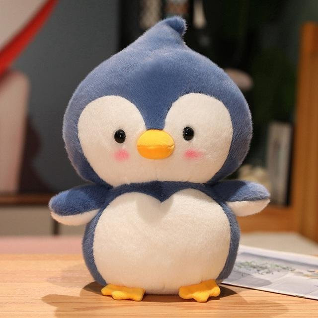 Kidsly Plüsch-Pinguin-Puppen, Tierkissen, Blau, 1-teiliges Set - Bild 1