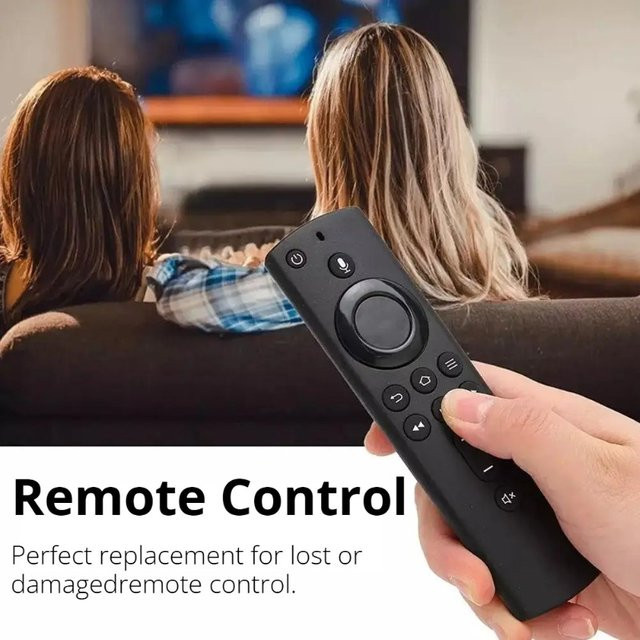 Amazon Sprachfernbedienung mit Sprachsteuerung für Fire TV Stick 4K und Lite, Farbe: Schwarz - Bild 1