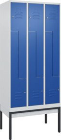 C+P Z-Spind Classic PLUS Garderobenschrank mit 6 Fächern und Zylinderschloss, Stahlkonstruktion, H x B x T: 212 x 90 x 50 cm - Bild 1