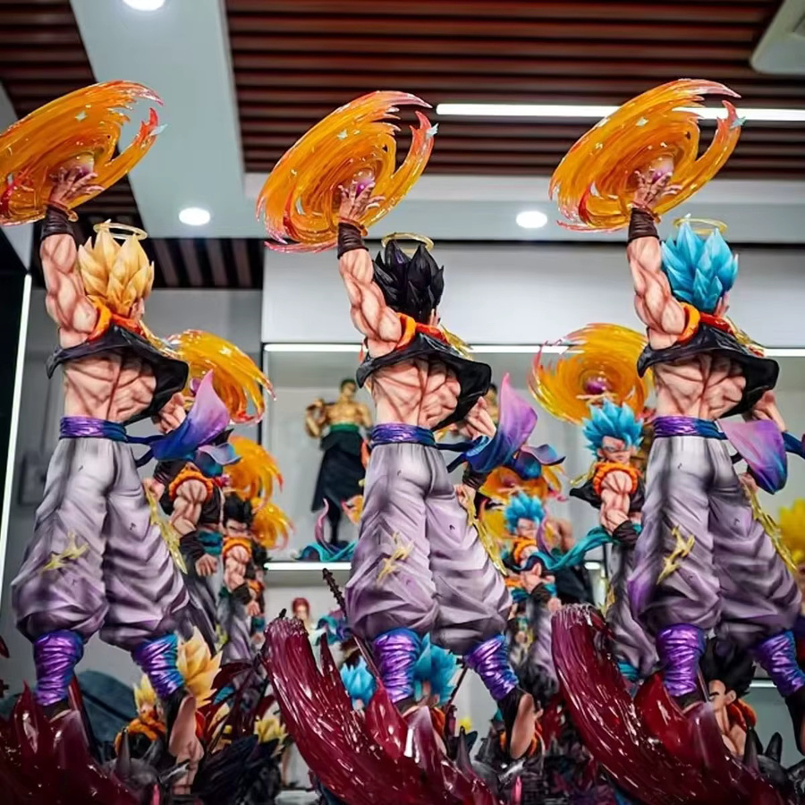Jt Studio Dragon Ball Z Gogeta Clouds Rising Infinite SSJ3 Figur aus PVC mit austauschbarem Kopf, Höhe: 47 cm - Bild 3