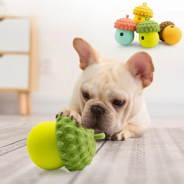 nostiek Huisdier Speelgoed Fruitbal Siliconen Speelgoed, Bijtvast - Bild 1