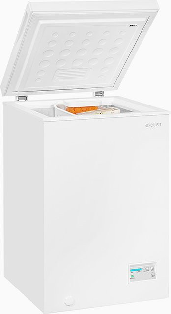 Exquisit GT100-E-040E Gefriertruhe in Weiss mit Super Freezing Funktion - Bild 1