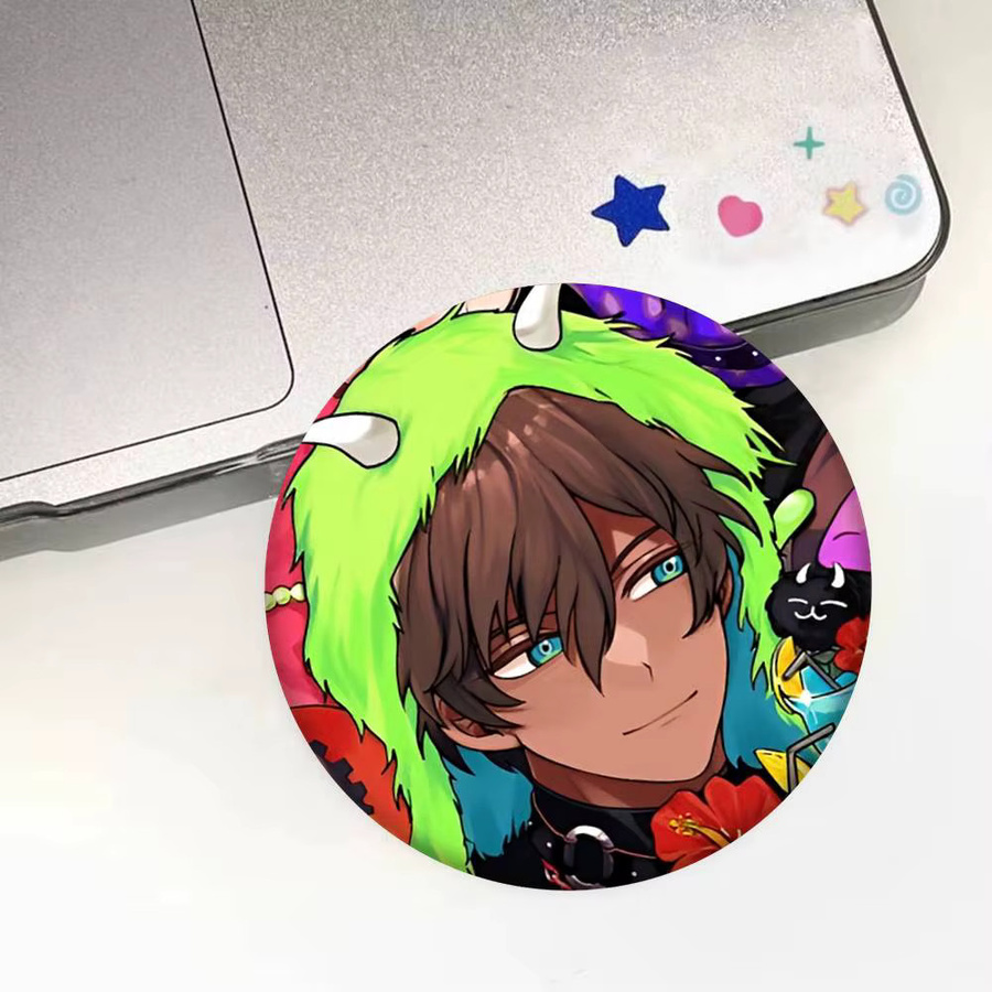 Mesuca Brosche, Emaille-Pin, Anime-Stil, rund - Bild 6