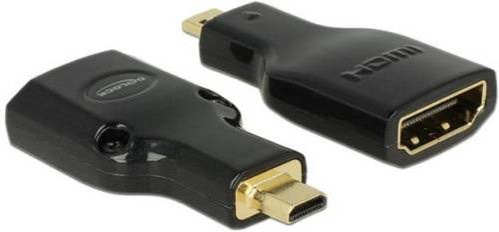 Delock 65664 HDMI Adapter Mini HDMI auf HDMI Schwarz - Bild 1