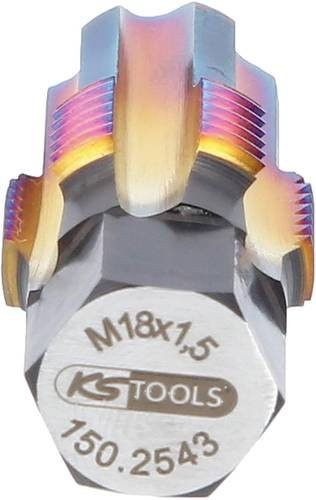 KS Tools Gewindeschneider mit Führungsbolzen für Lambdasonden M18 x 1,5 aus Werkzeugstahl - Bild 1
