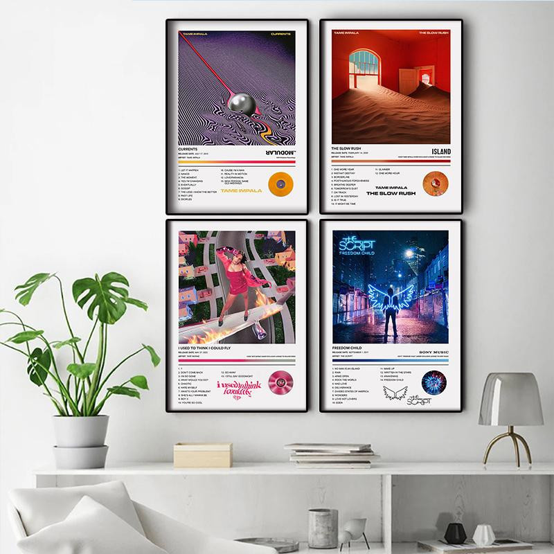 Tame Impala Currents Album Cover Leinwand Wanddeko Multicolor B: 50 cm, H: 70 cm - Bild 1