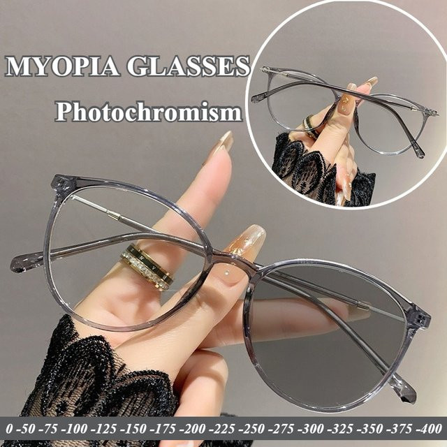 Photochrome Myopiebrille, Vollrand, Rund, Unisex, Blaulichtfilter - Bild 1