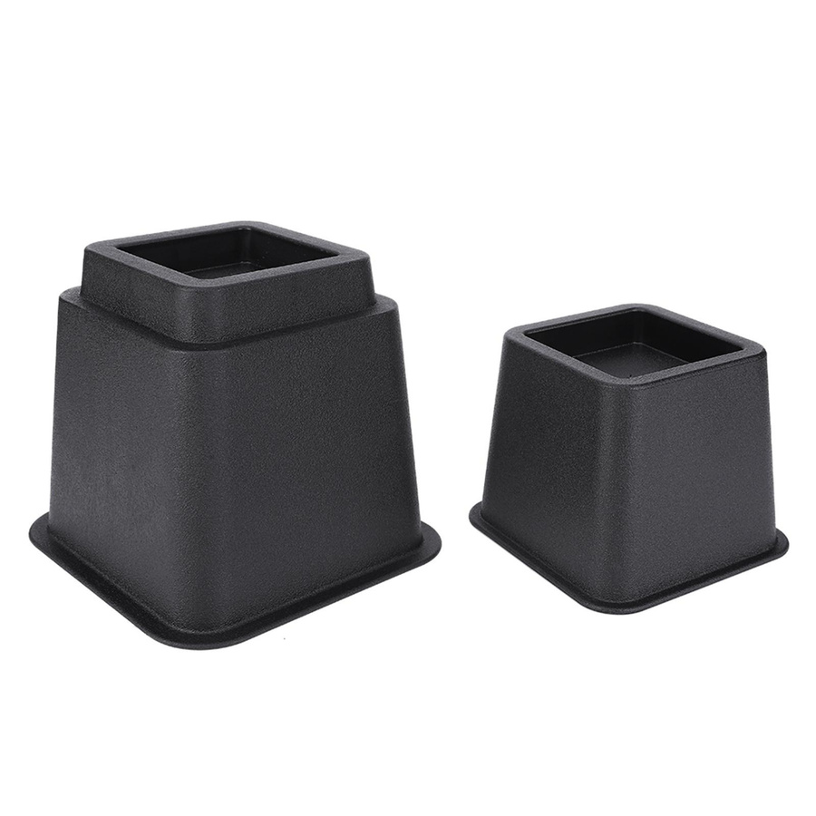8 Stück Sofabeine von aimo aus Kunststoff in Schwarz Matt als rutschfestes Möbelzubehör für Schrank und Sofa - Bild 3