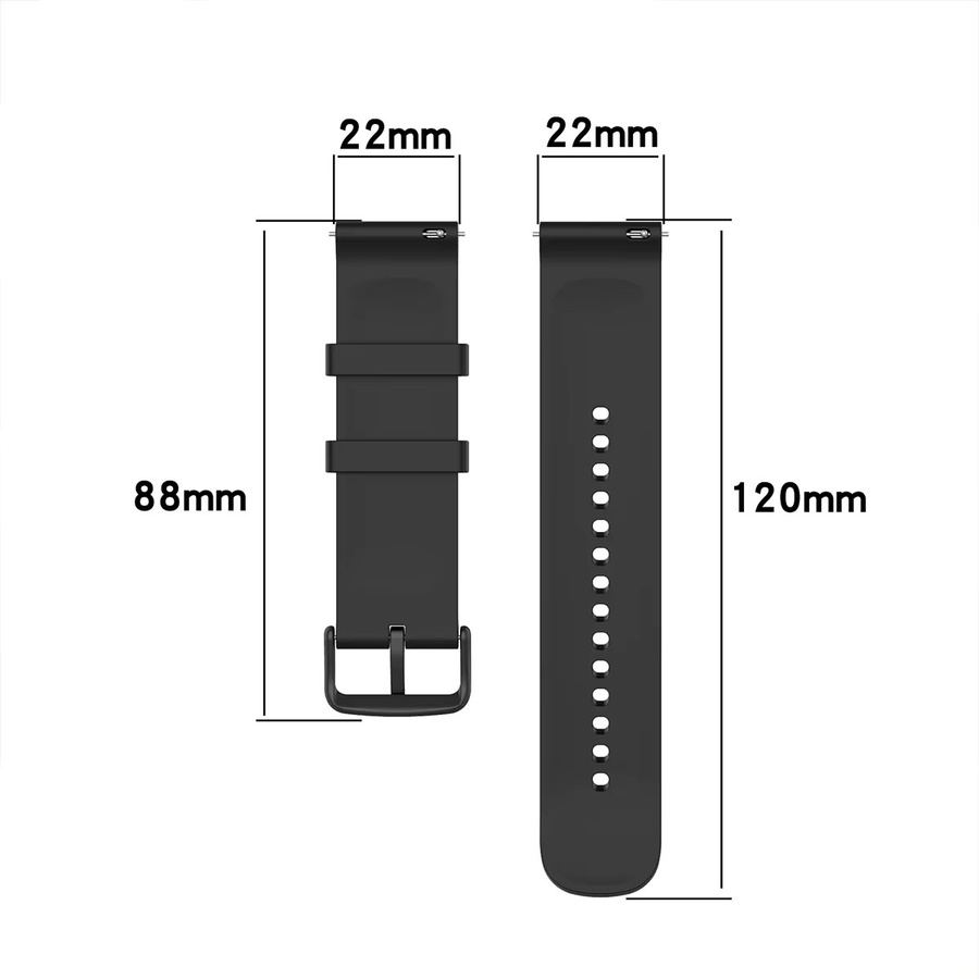 CAOWTAN Uhrenarmband Silikon, Schwarz, Unisex - Bild 4