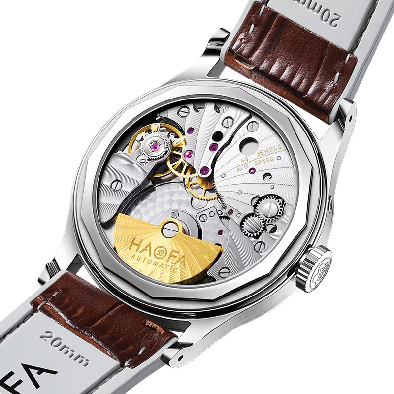 Haofa Armbanduhr Automatik, Mondphase, Datum, Saphirglas, Herren - Bild 2
