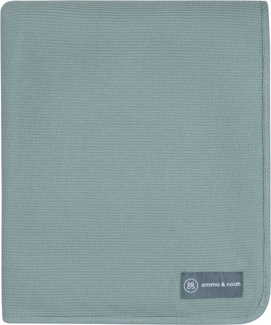 Emma & Noah Babydecke Essential Winter aus Bio-Baumwolle, Waffelpiqué, B/T: 75 x 95 cm - Bild 1