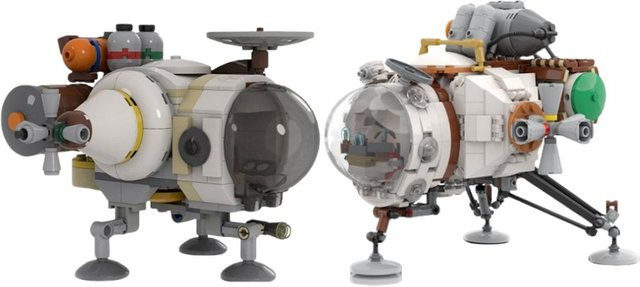 Outer Hearthian Wilds Space Luftschiff, Baustein-Set, Weltraum - Bild 1