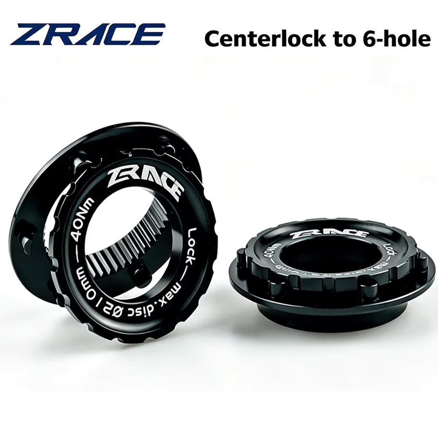 ZRACE Centerlock-zu-6-Loch-Adapter zur Konvertierung von Center Lock auf 6-Loch-Bremsscheiben, Farbe: Schwarz, SM-RTAD05 / SM-RTAD10 - Bild 2