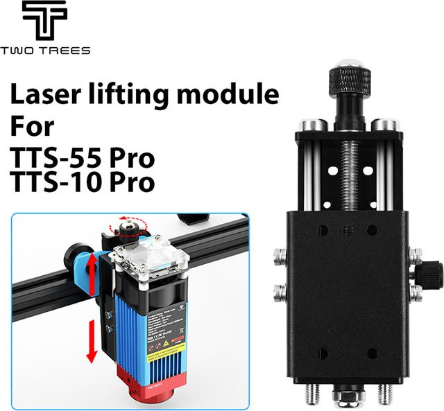 Twotrees Z-Achsen-Höhenversteller für TTS Pro und TTS-55, präzises Z-Achsen-Lift-Fokus-Steuerungsset und Hebemodul für Lasergravierer - Bild 1