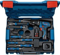 Bosch Professional Akku-Bohrschrauber GSR 12V-15 Set mit Handwerkzeugen - Bild 1