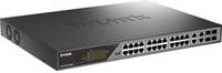 D-Link DSS 200G-28MPP/E Managed Switch mit 24 x 10/100/1000 PoE Ports und 4 x Kombi-SFP Ports in Schwarz - Bild 1