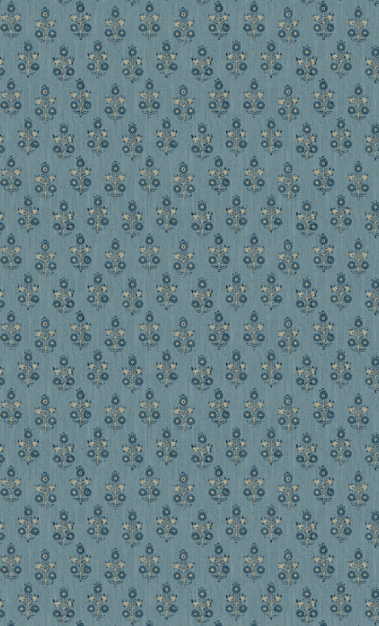 GP & J Baker Tapete Poppy Sprig Floral Botanical in Blau Non-Woven - Bild 1