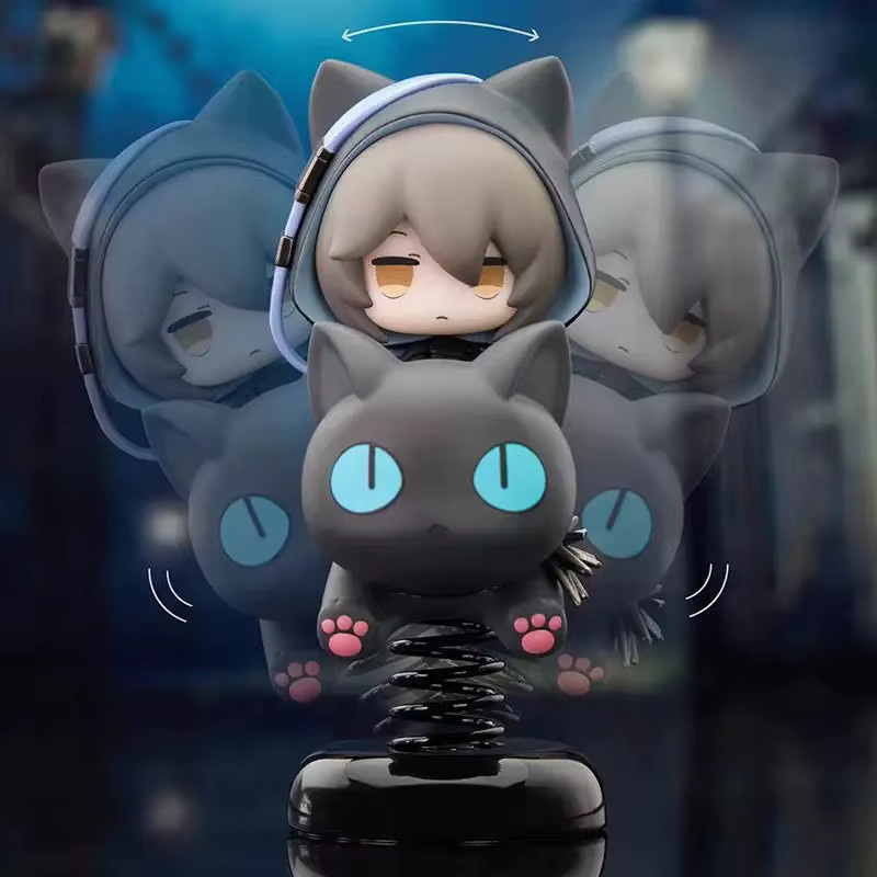 Bandai Arknights Lucian Phantom Black Cat Shake Puppe, Einzelfigur, Schwarz - Bild 2