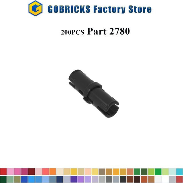 GOBRICKS Technik-Verbindungsstifte, Schwarz, 200-teiliges Set, 2.780 Teile - Bild 1