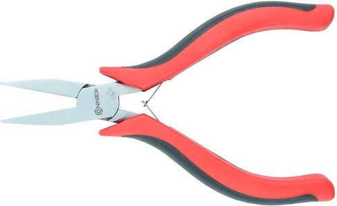 Connex Flachzange aus Metall und Kunststoff in Silber, Rot, Schwarz und Multicolour, Länge: 12 cm - Bild 1