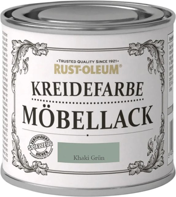 Rust-Oleum Kreidefarbe Möbellack Khaki Grün Matt 125 ml - Bild 1