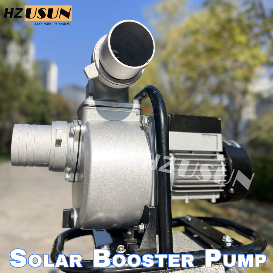 HZUSUN Solarbetriebene DC-Boosterpumpe für Bewässerungssysteme mit 3-Zoll-Rohr und Hochvolumen-Flachbrunnen-Druck - Bild 2