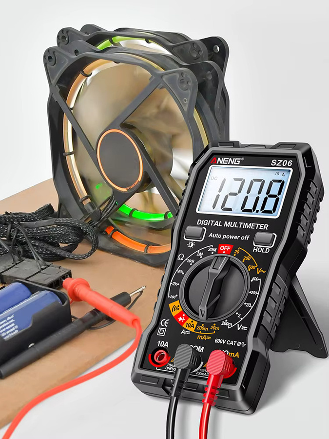 ANENG SZ06 Digital-Multimeter AC/DC Amperemeter in Rot mit 1999 Counts, Voltmeter und Multitester bis 600 V zur Messung von Spannung, Widerstand und Dioden - Bild 7