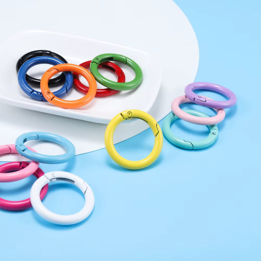 Karabiner Runde O Ring, Metall, Bunt, Unisex - Bild 2